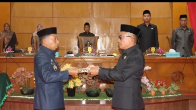 Bupati Sidrap Syaharuddin Alrif Hadiri Rapat Paripurna Penetapan Dua Ranperda Inisiatif DPRD