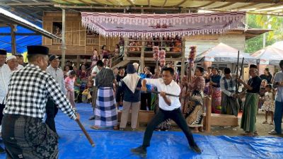 Petani Sidrap Mappadendang Bersama Bupati Syaharuddin Alrif karena Hasil Panen Melimpah