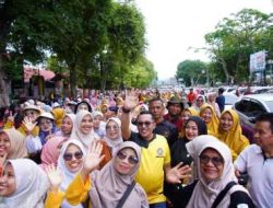 Ribuan Guru dan ASN Semarakkan Jalan Santai HUT PGRI, Hari Guru, dan Korpri di Sidrap